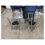 2 Glass Top End Tables.