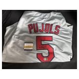 Signed Albert Pu Jols Jersey.