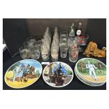 Coca Cola Tumblers & Bottles, Knowles Decor Plates