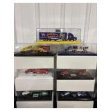 7 NOS Die Cast Cars W/ Cases.