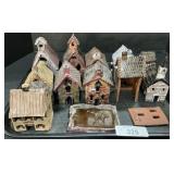 Loercher Lancaster PA Redware Pottery Houses.
