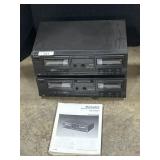 Pair Of Technics Cassette Tape Decks.
