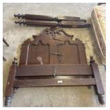 Victorian Style Walnut Bedframe.
