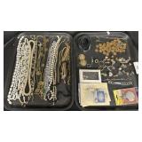 Costume Jewelry & Pennies.