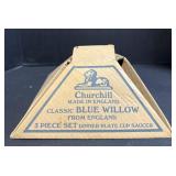 Churchill Blue Willow Dinnerware Set.