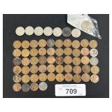 U.S. Currency, Lincoln Cents, V Nickels.