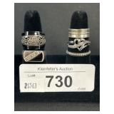 5 Sterling Silver Rings.