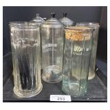 Lot Of Barbicide Jars.