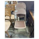 (4) Vtg Steel Folding Chairs.