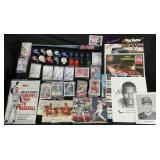 Sports Autographs, Baseball Cards, Mini Helmets.