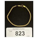 14k Gold Chained Bracelet.