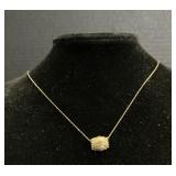10KT Gold Necklace W/Pendant.