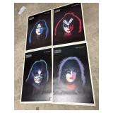 4 Kiss Posters.