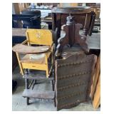 Vtg Childrenï¿½s High chairs, Piano Stool.