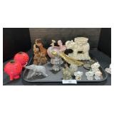 Elephant Figurines, Planters, Candle Holders.