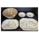 Adams Calyx Ware Dishes, Pottery Bowl.