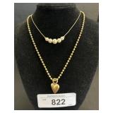 Avon Necklace & Heart Necklace.