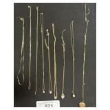 Lot Of 14K Gold Necklaces.