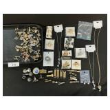 Costume Jewelry, Cuff Links, Tie Clips.