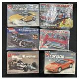 6 Vintage Car Models (5 Are Sealed).