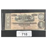 2864 Confederate States America $10 Richmond Note