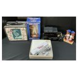 Baseball Bobbleheads, Lunchbox, FM Model Car.