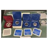2 50% Silver Canadian Dollars, 3 Bronze Coins.
