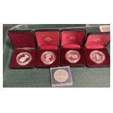 5 50% Silver Canadian Dollar Coins.