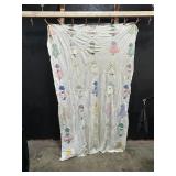 Hand Stitched Sunbonnet Sue Unfinished Quilt.