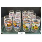 11 Mcdonaldï¿½s Character Glasses.