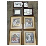 Klein Folk Art Cats, Rupp Rabbit Prints.