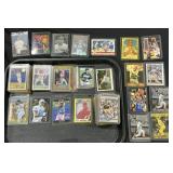 Baseball, Football & Basketball Cards W/ Sleeves.