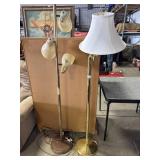 (2) Btg Brass Floor Lamps.