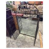 Garden Gate Iron Wall Mirror.