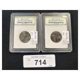 2002 & 2009 Slabbed Stare Quarters.