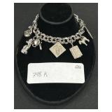 Sterling Silver Charm Bracelet.