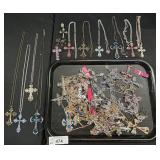 Costume Jewelry, Cross Pendants & Necklaces.