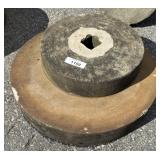 (2) Antique Stone Grinding Wheels/Millstones.
