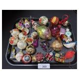 Mercury Glass & Chris Radko Ornaments.