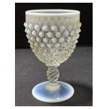 Fenton Hobnail French Opalescent Goblet.