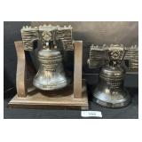 (2) Michters Whiskey Liberty Bell Decanters.
