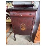 Antique Mahogany Music Cabinet.