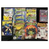 Ninja Turtles & Wizard Comic Books, Racing Cards.