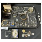 Bangles, Tie Clips, Cuff Links, Jewlery.