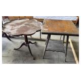 (2) Vtg Ornate Parlor Tables.