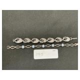 Sterling Silver & Moonstone Bracelets.