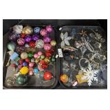 Mercury Glass & Hand Blown Ornaments.