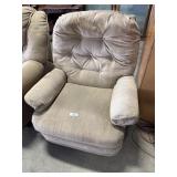 Beige Recliner.
