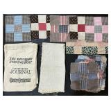Homespun, Quilting Squares, Evening Post Bag.