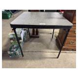 Vtg Folding Card Table.
